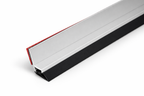 Veda Fresta Porta Borracha PVC – 90cm – Alumínio