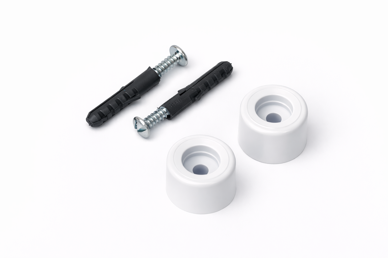 Batedor de Porta – PVC BRANCO, c/ parafusos