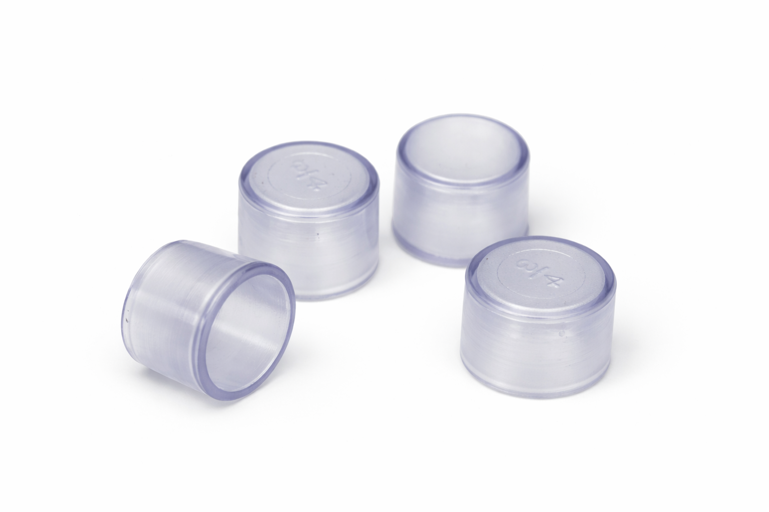 Ponteira 3/4" Externa PVC – Transparente – 4 unid