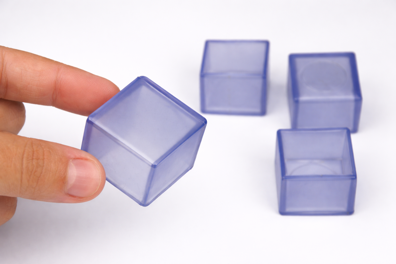 Ponteira em PVC Transparente – Externa 25x25 – 4 unid