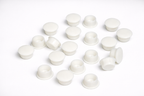 Tapa Furo 10mm Branco – 20 pçs