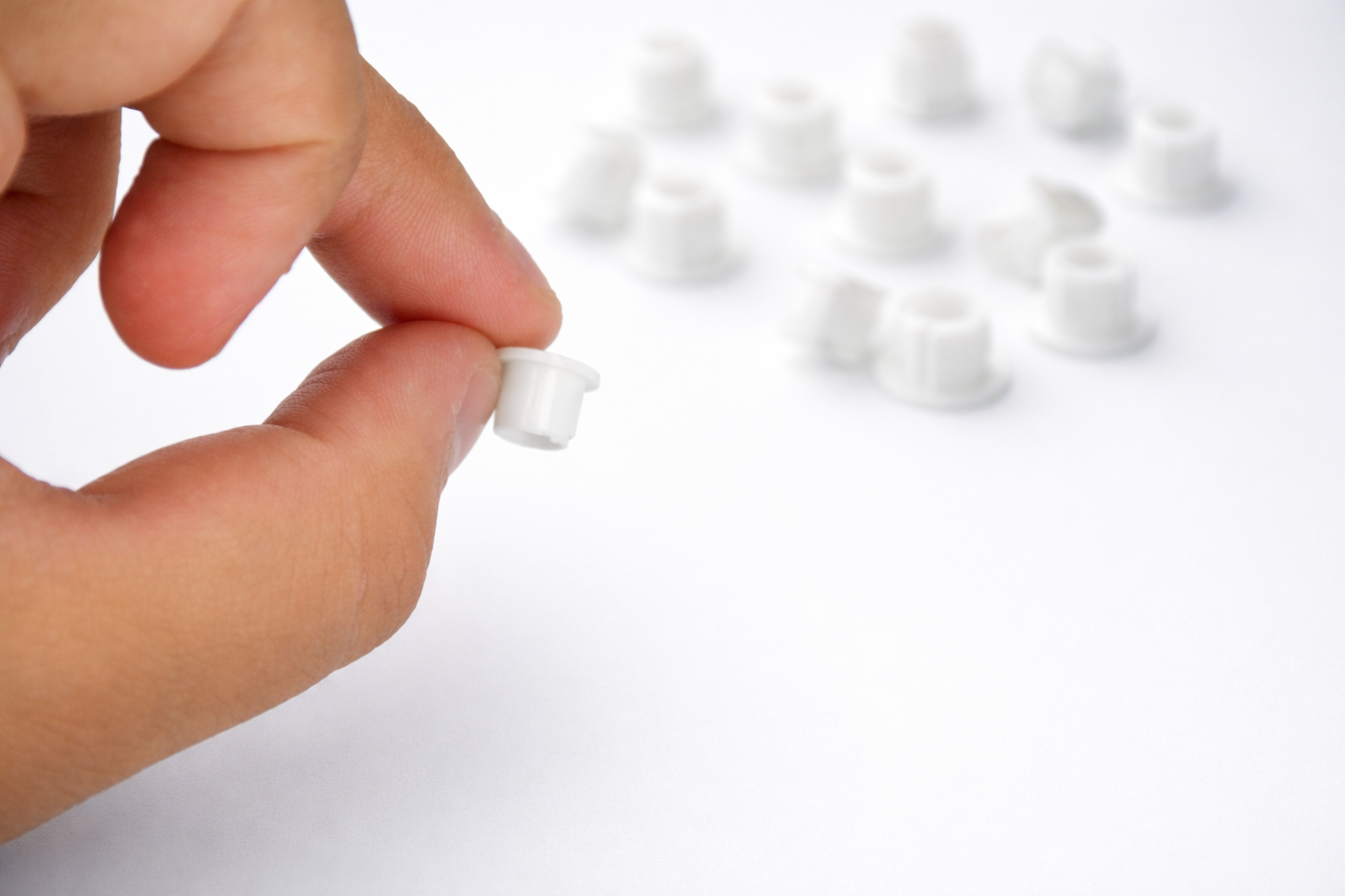 Tapa Furo 6mm Branco – 20 pçs