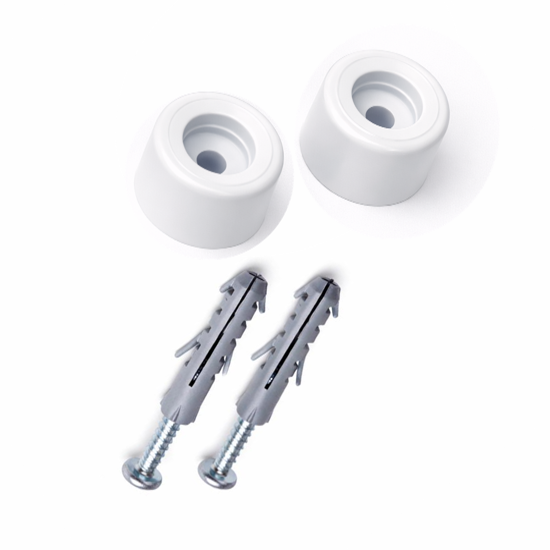 Batedor de Porta – PVC BRANCO, c/ parafusos