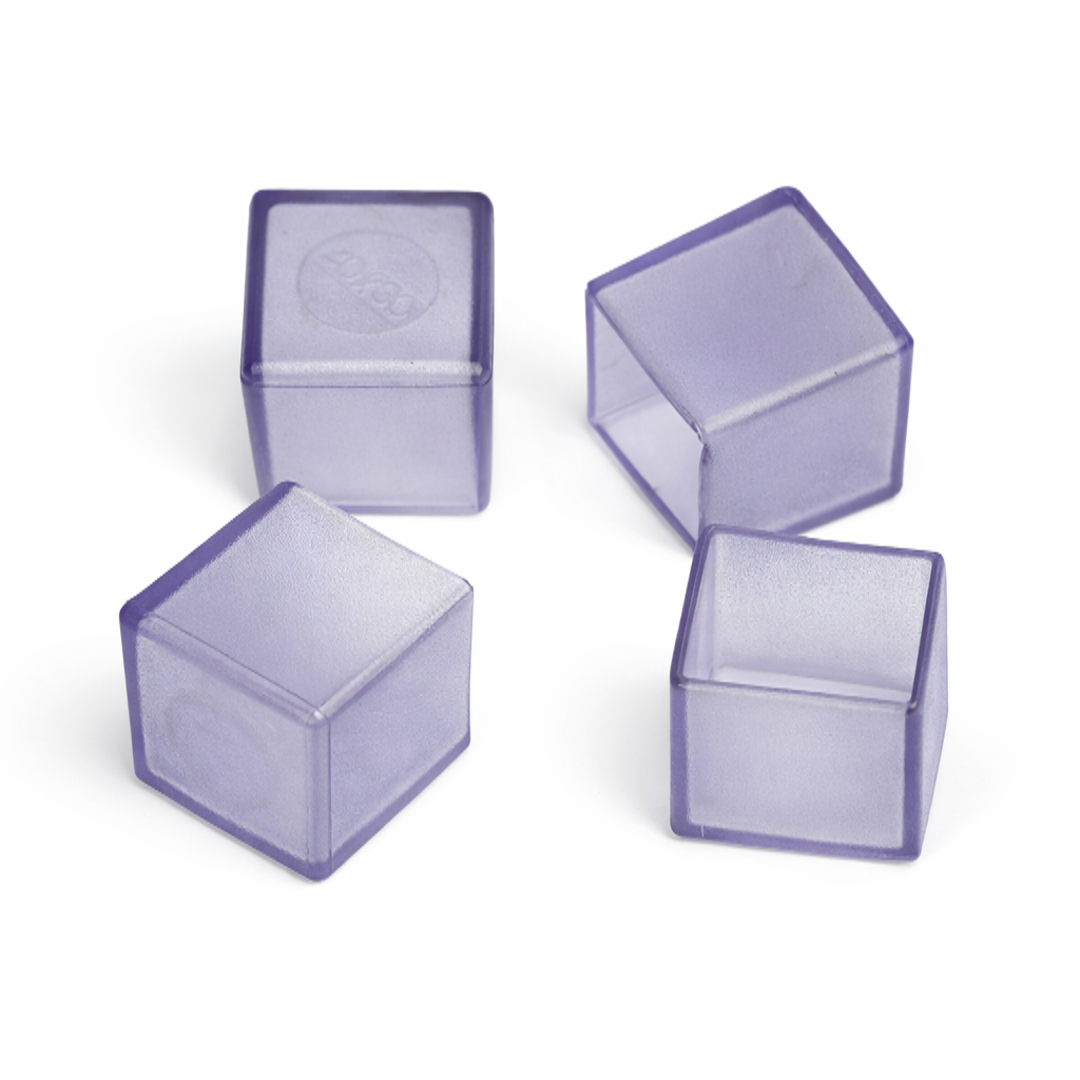 Ponteira em PVC Transparente – Externa 30x30 – 4 unid